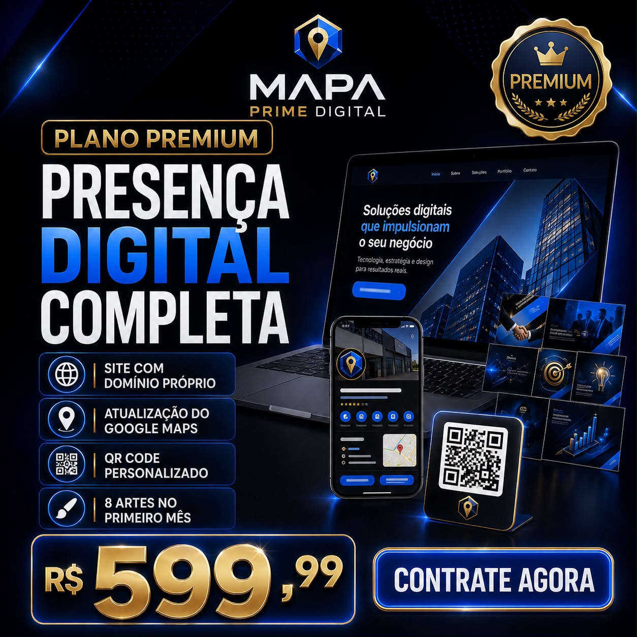 Plano Premium — Mapa Prime Digital